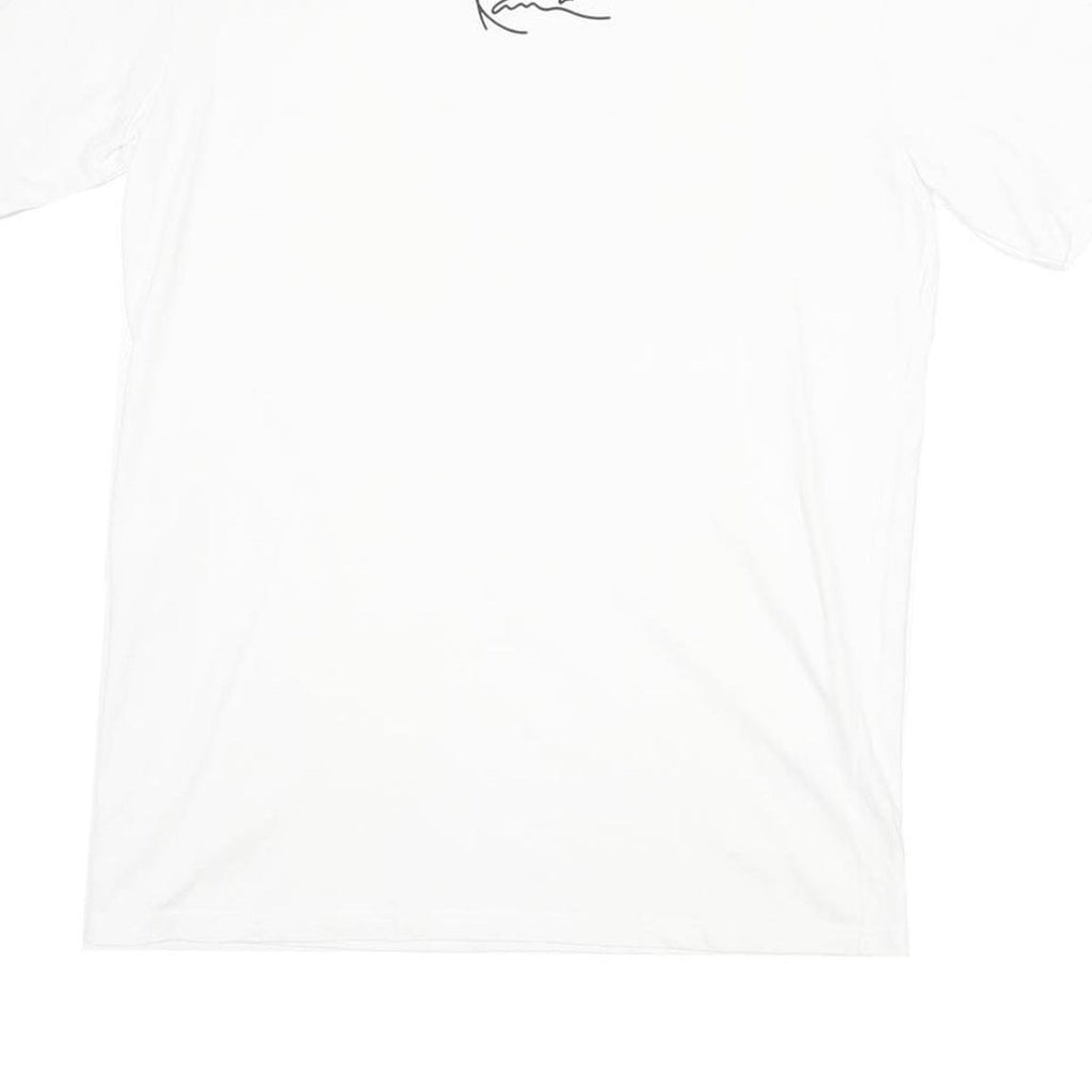 KANI Mens White Signature Graphic T-Shirt M Short Sleeve Crew Neck Cotton Blend