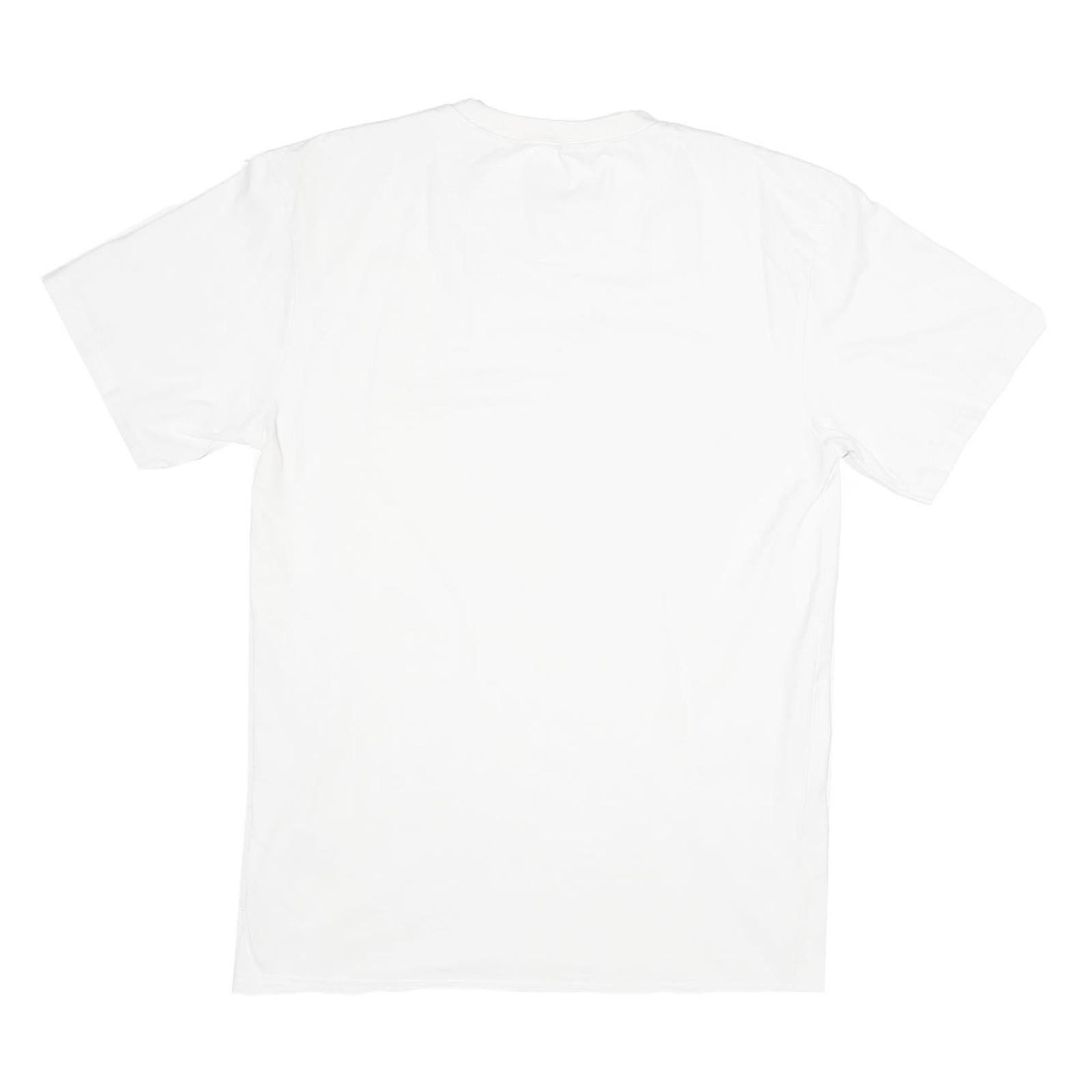 KANI Mens White Signature Graphic T-Shirt M Short Sleeve Crew Neck Cotton Blend