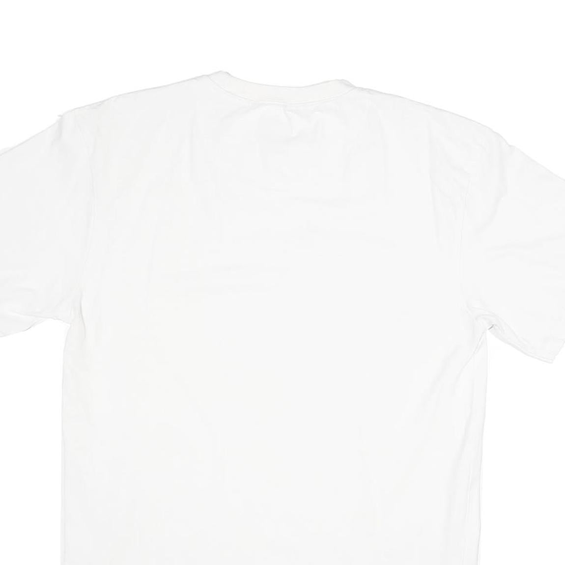 KANI Mens White Signature Graphic T-Shirt M Short Sleeve Crew Neck Cotton Blend