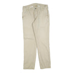 LEVI'S Mens Cotton Blend Beige Slim Trousers W34 L32 Casual Zip Closure
