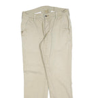 LEVI'S Mens Cotton Blend Beige Slim Trousers W34 L32 Casual Zip Closure