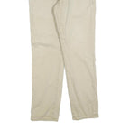 LEVI'S Mens Cotton Blend Beige Slim Trousers W34 L32 Casual Zip Closure