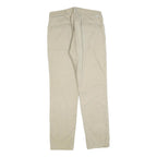 LEVI'S Mens Cotton Blend Beige Slim Trousers W34 L32 Casual Zip Closure