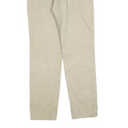 LEVI'S Mens Cotton Blend Beige Slim Trousers W34 L32 Casual Zip Closure