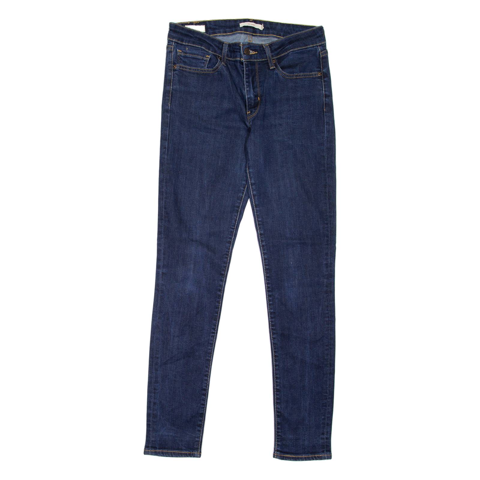 LEVI'S 711 BIG E Womens Jeans Blue Slim Skinny W27 L30
