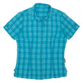 JACK WOLFSKIN Womens Shirt Blue Check M