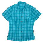 JACK WOLFSKIN Womens Shirt Blue Check M