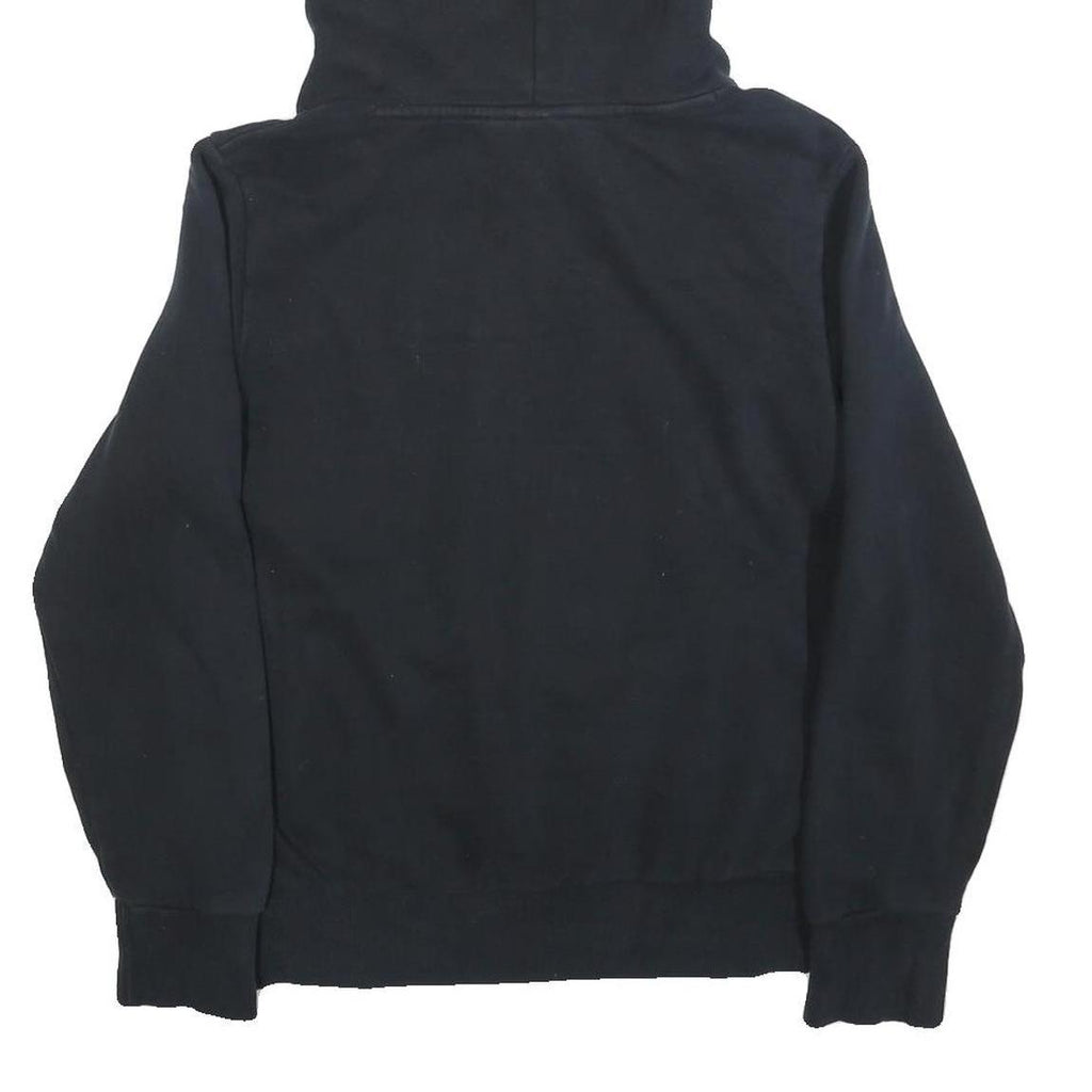 PUMA Womens Black Hoodie UK 14 Cotton Blend Pullover Hooded Sweatshirt