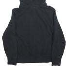 PUMA Womens Black Hoodie UK 14 Cotton Blend Pullover Hooded Sweatshirt