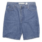 GLOBE TROTTER Mens Shorts Blue Casual Denim XL W34 Lightweight Cotton Blend