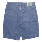 GLOBE TROTTER Mens Shorts Blue Casual Denim XL W34 Lightweight Cotton Blend