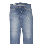 LEVI'S Mens Jeans Blue Slim Straight Denim Medium W31 L33 Casual Classic Zip