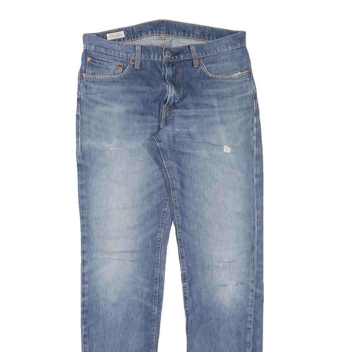 LEVI'S Mens Jeans Blue Slim Straight Denim Medium W31 L33 Casual Classic Zip