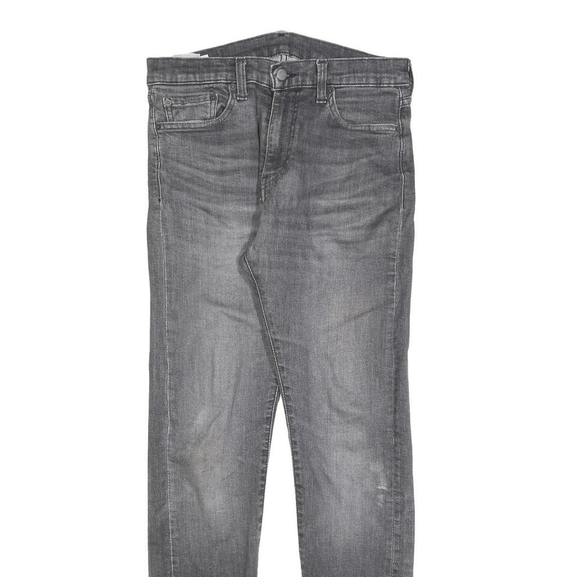 LEVI'S 510 BIG E Mens Slim Grey Denim Jeans W31 L31 Classic Zip Cotton Blend