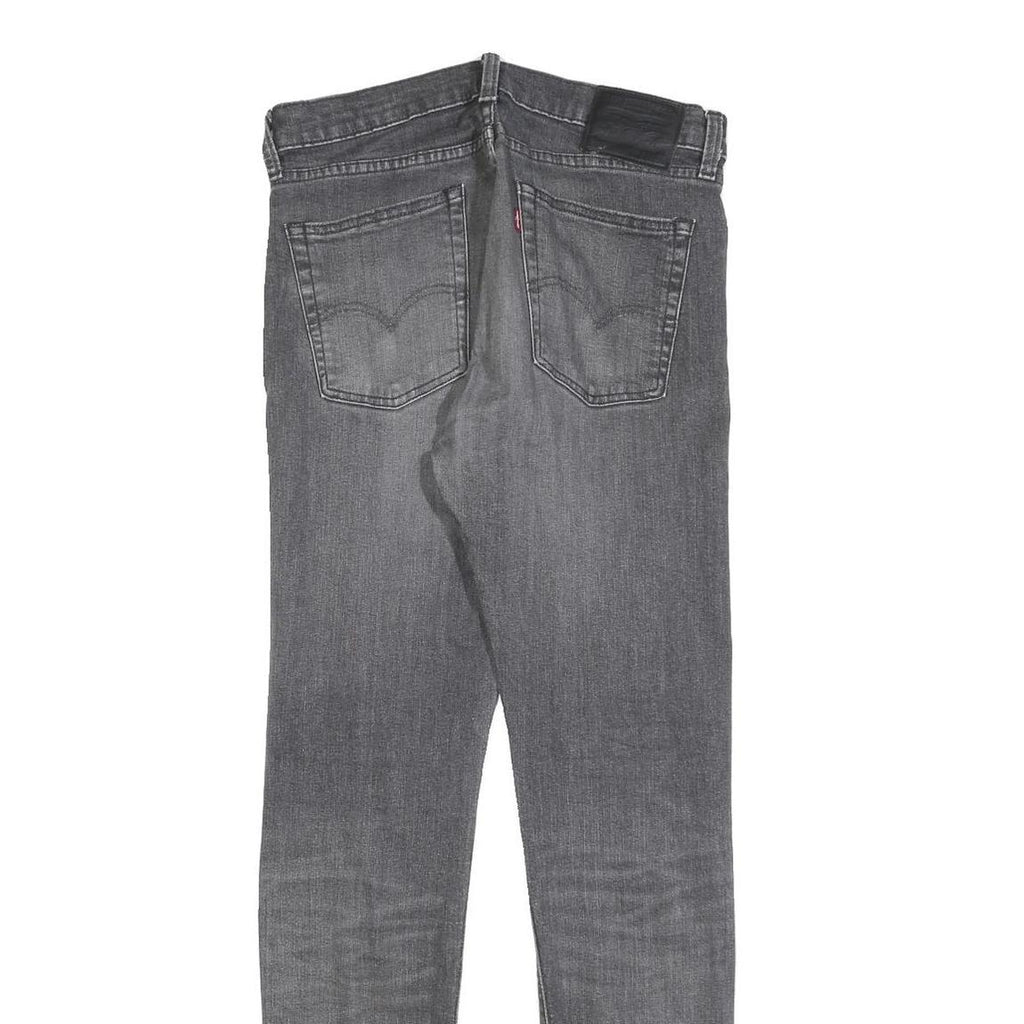 LEVI'S 510 BIG E Mens Slim Grey Denim Jeans W31 L31 Classic Zip Cotton Blend