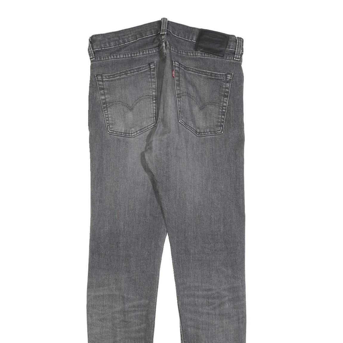 LEVI'S 510 BIG E Mens Slim Grey Denim Jeans W31 L31 Classic Zip Cotton Blend