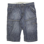 ALCW Mens Shorts Blue Casual XL W38 Cotton Blend Cargo Comfortable