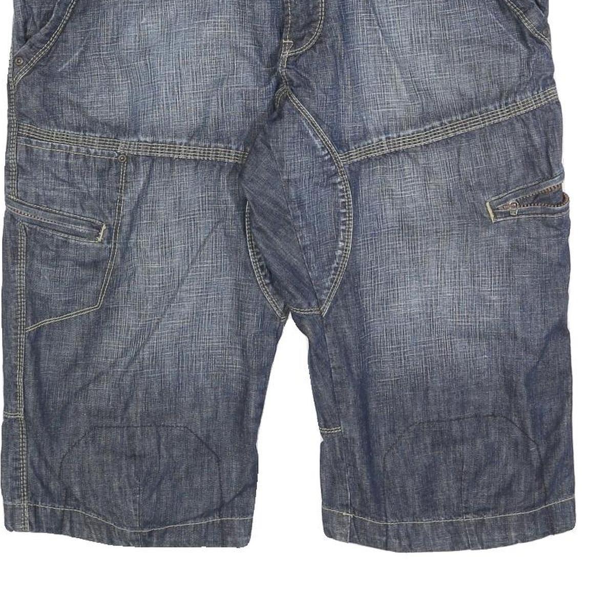 ALCW Mens Shorts Blue Casual XL W38 Cotton Blend Cargo Comfortable