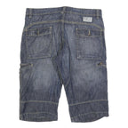 ALCW Mens Shorts Blue Casual XL W38 Cotton Blend Cargo Comfortable