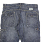 ALCW Mens Shorts Blue Casual XL W38 Cotton Blend Cargo Comfortable