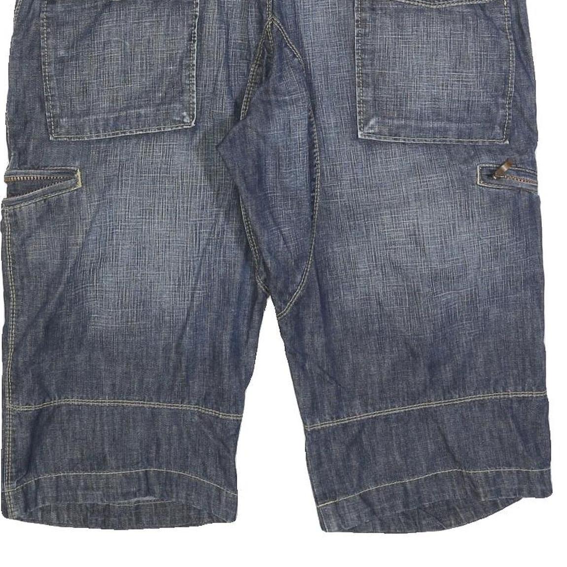 ALCW Mens Shorts Blue Casual XL W38 Cotton Blend Cargo Comfortable