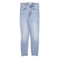 ZARA Womens Slim Light Blue Denim Jeans Cotton Blend Zip W26 L26 Casual