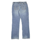 SHILOH Womens Regular Fit Straight Blue Denim Light W34 L33 Zip Jeans