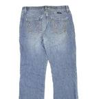 SHILOH Womens Regular Fit Straight Blue Denim Light W34 L33 Zip Jeans