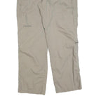 SCHOFFEL Womens Polyester Blend Beige Relaxed Straight Zip Trousers W32 L30