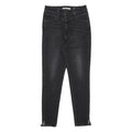 LEVI'S Womens Black Slim Skinny Denim Medium W26 L26 Zip Jeans Stretch