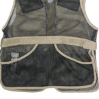 CABELA'S Womens Beige Cotton Blend Jacket L Mesh Utility Zip Vest Outdoor