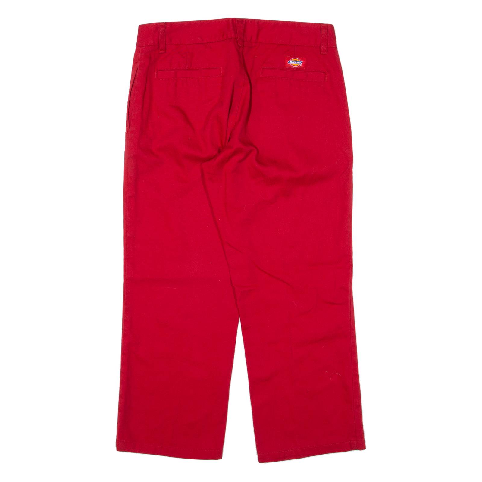 DICKIES Workwear Womens Trousers Red Regular Straight W29 L22