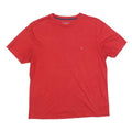 TOMMY HILFIGER Mens Red Classic T-Shirt M Short Sleeve Crew Neck Minimal Logo