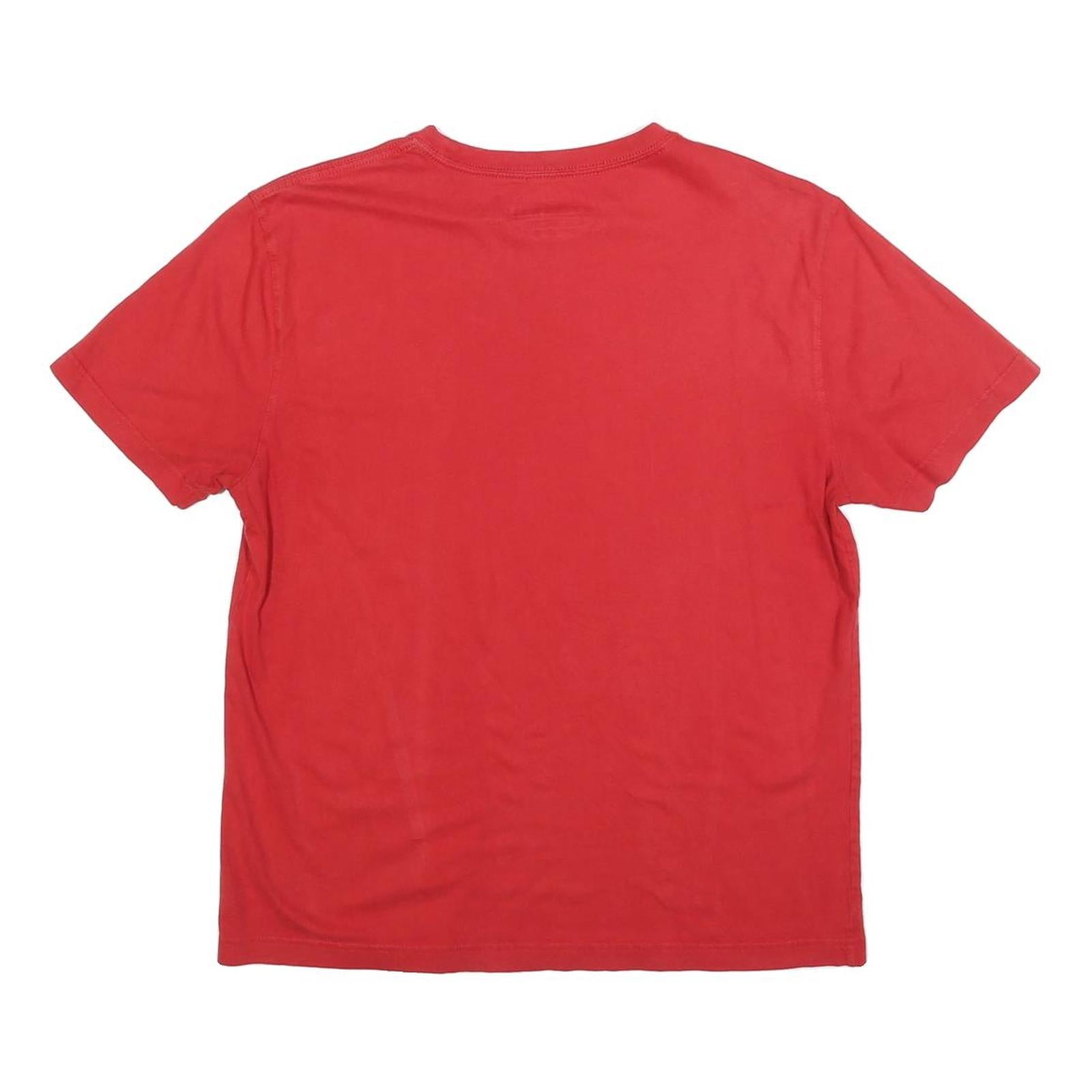 TOMMY HILFIGER Mens Red Classic T-Shirt M Short Sleeve Crew Neck Minimal Logo