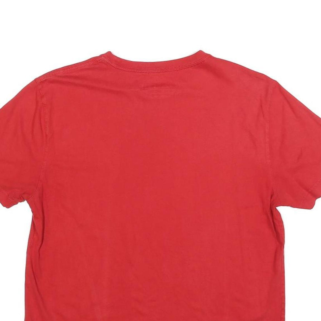 TOMMY HILFIGER Mens Red Classic T-Shirt M Short Sleeve Crew Neck Minimal Logo