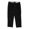 NAUTICA Mens Cotton Blend Black Classic Straight Trousers W38 L30 Casual Smart