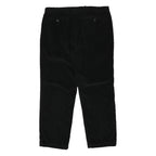 NAUTICA Mens Cotton Blend Black Classic Straight Trousers W38 L30 Casual Smart