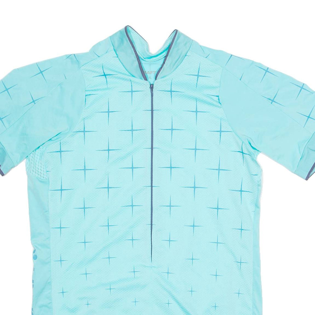 CRAFT Cycling Womens Jersey Blue 1/4 Zip XL