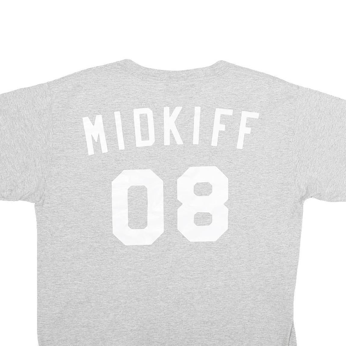 MAJESTIC Mens Grey Cubs Graphic T-Shirt XL Short Sleeve Crew Neck Casual Cotton