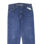 DICKIES Mens Regular Fit Blue Denim Jeans W36 L30 Cotton Blend Zip Pocket