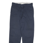 DICKIES Mens Regular Fit Navy Blue Regular Leg Trousers W32 L32 Workwear Casual