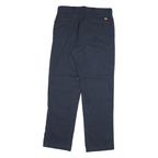 DICKIES Mens Regular Fit Navy Blue Regular Leg Trousers W32 L32 Workwear Casual