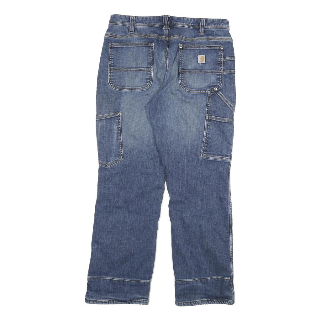 CARHARTT Womens Blue Regular Fit Straight Denim Light Wash Jeans W30 L27