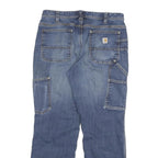 CARHARTT Womens Blue Regular Fit Straight Denim Light Wash Jeans W30 L27