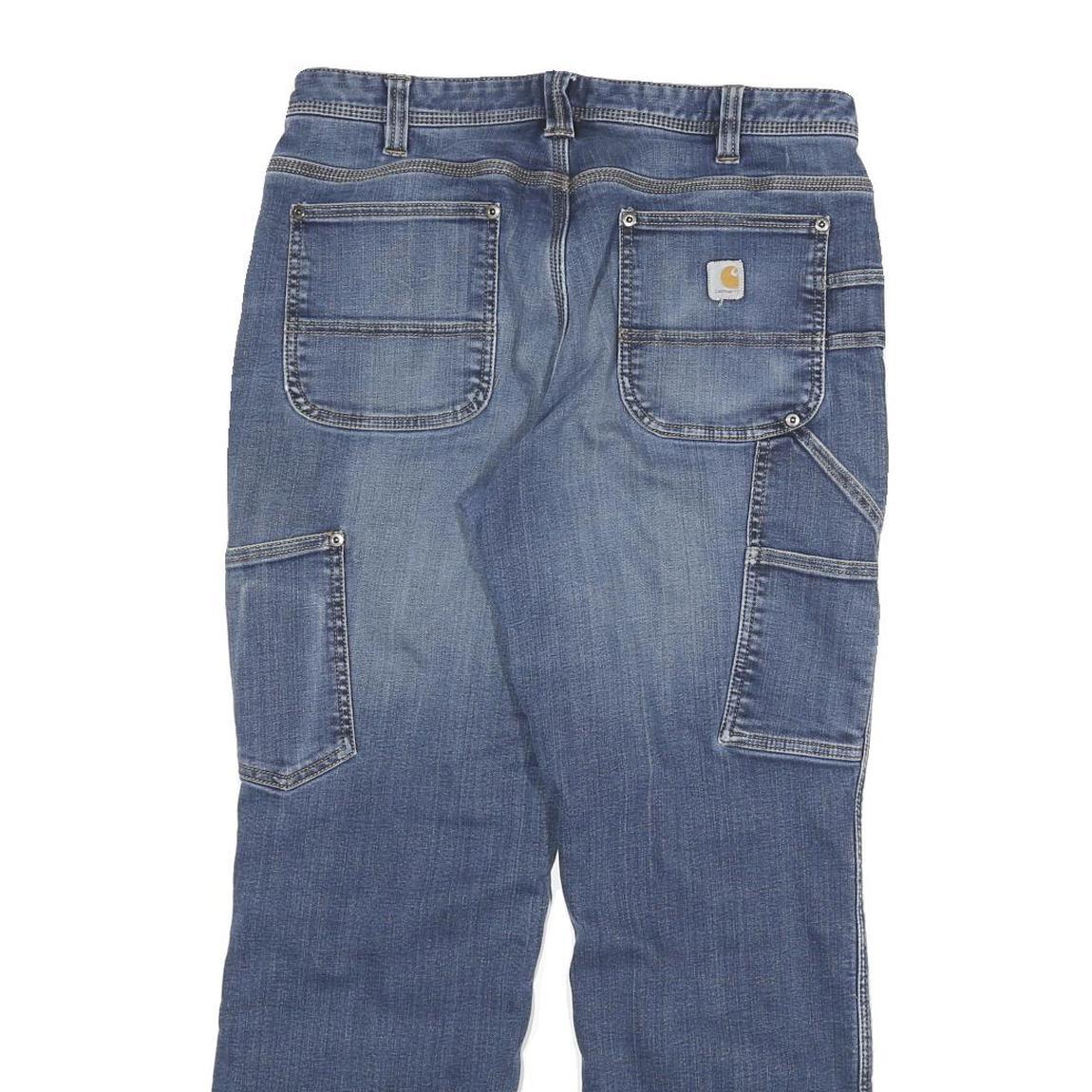 CARHARTT Womens Blue Regular Fit Straight Denim Light Wash Jeans W30 L27