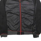 PUMA Mens Black & Grey Sports Zip Jacket M Polyester Blend Athletic Outerwear