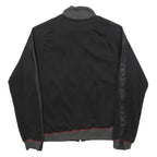 PUMA Mens Black & Grey Sports Zip Jacket M Polyester Blend Athletic Outerwear