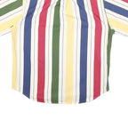 TOMMY HILFIGER Mens Multi Colour Vertical Stripe Cotton Blend Shirt XL Summer