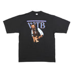 Mens Black Walter Trout Band Graphic T-Shirt XL Short Sleeve Crew Neck Vintage