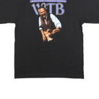 Mens Black Walter Trout Band Graphic T-Shirt XL Short Sleeve Crew Neck Vintage